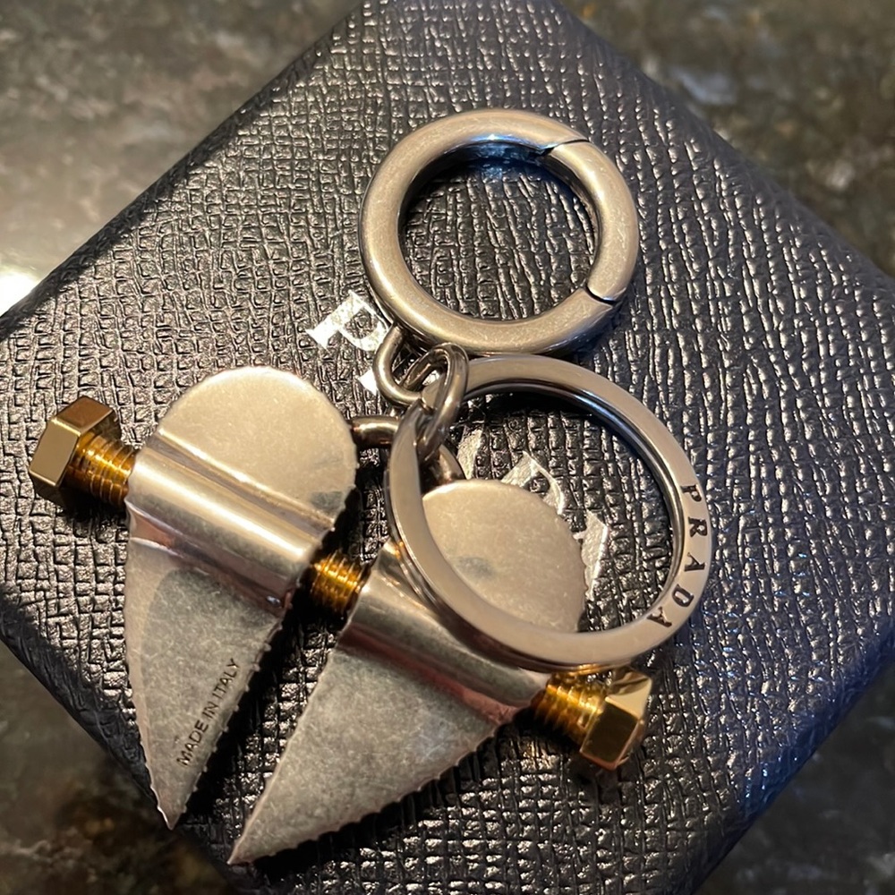 Prada Key Chain heart ❤️